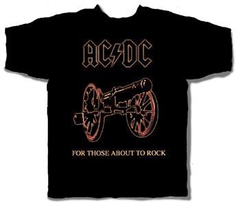 AC/DC T-Shirt CANNON-FOR THOSE ABOUT TO ROCKACD111
